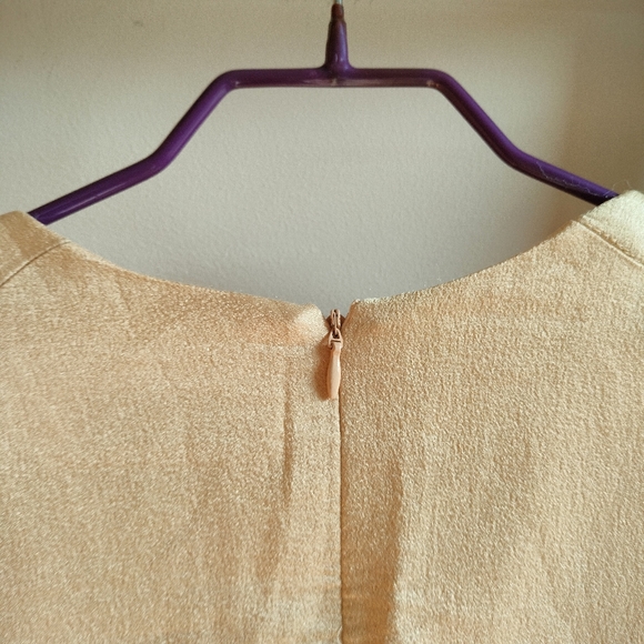 Korean Gold and Beige Embroidered Dress - Picture 10 of 14